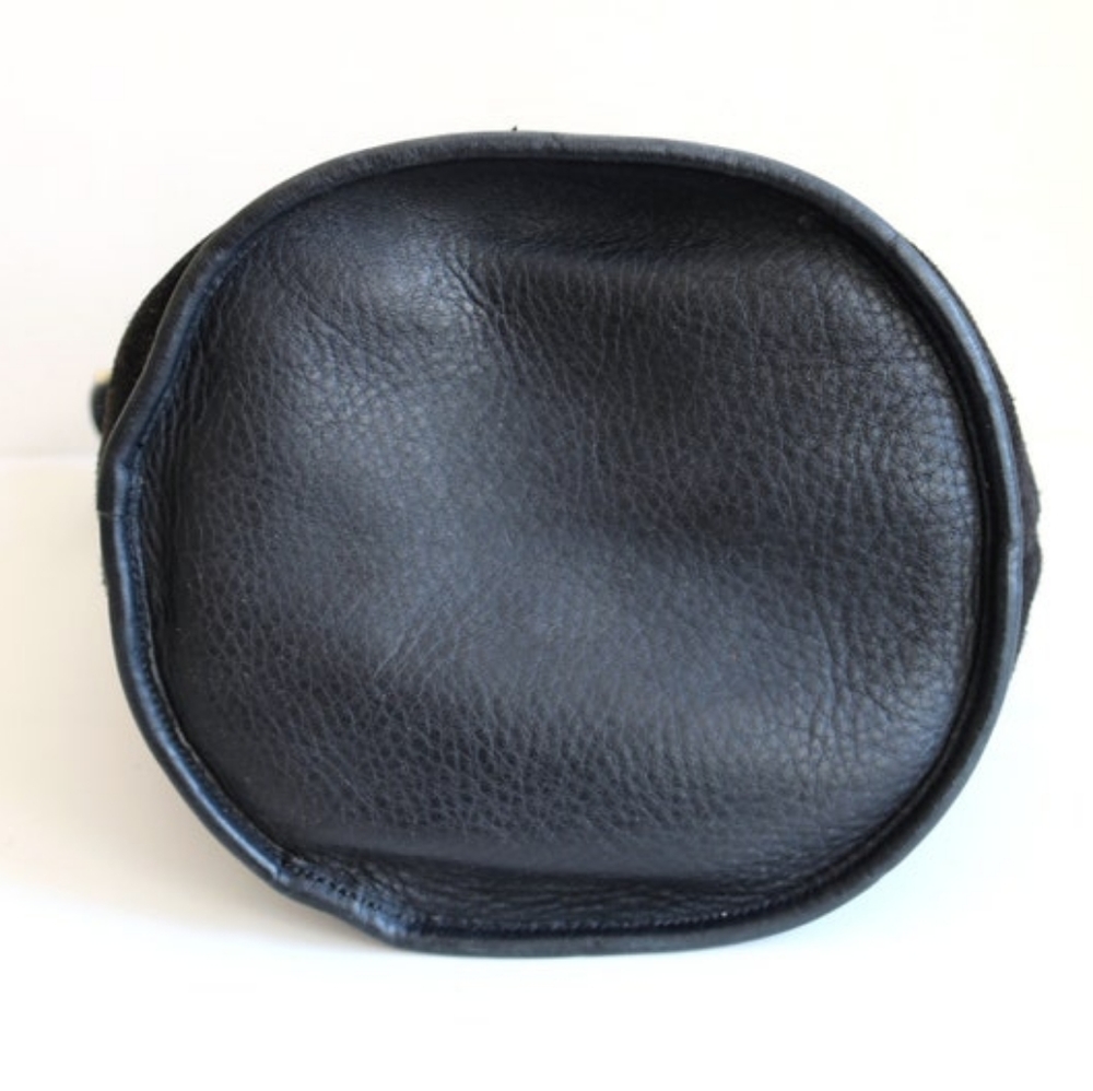 1996 VINTAGE LUXURIOUS lovely Coach Berkeley XL BLACK Bucket Duffle bag - Picture 8 of 13